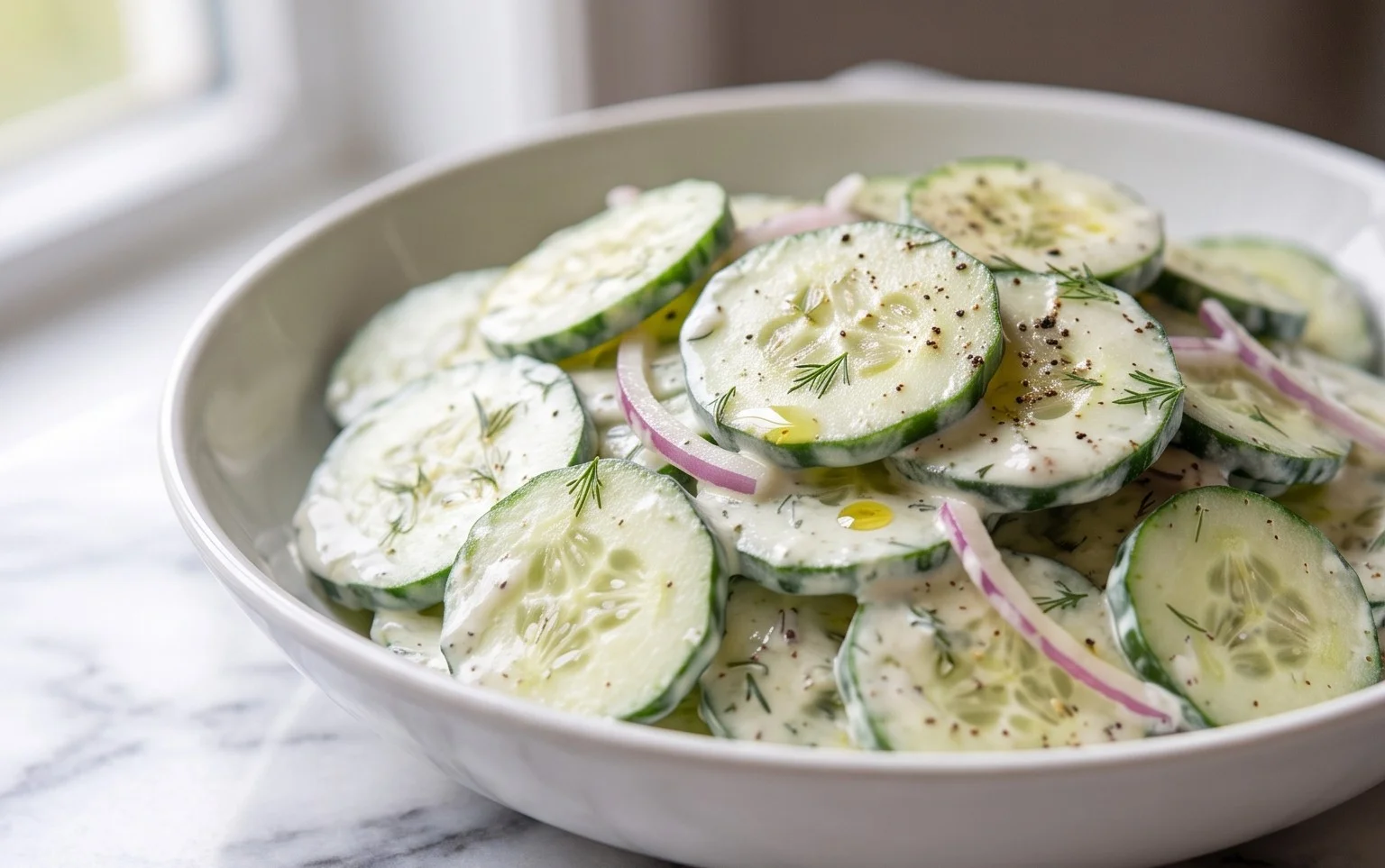 Creamy Cucumber Salad