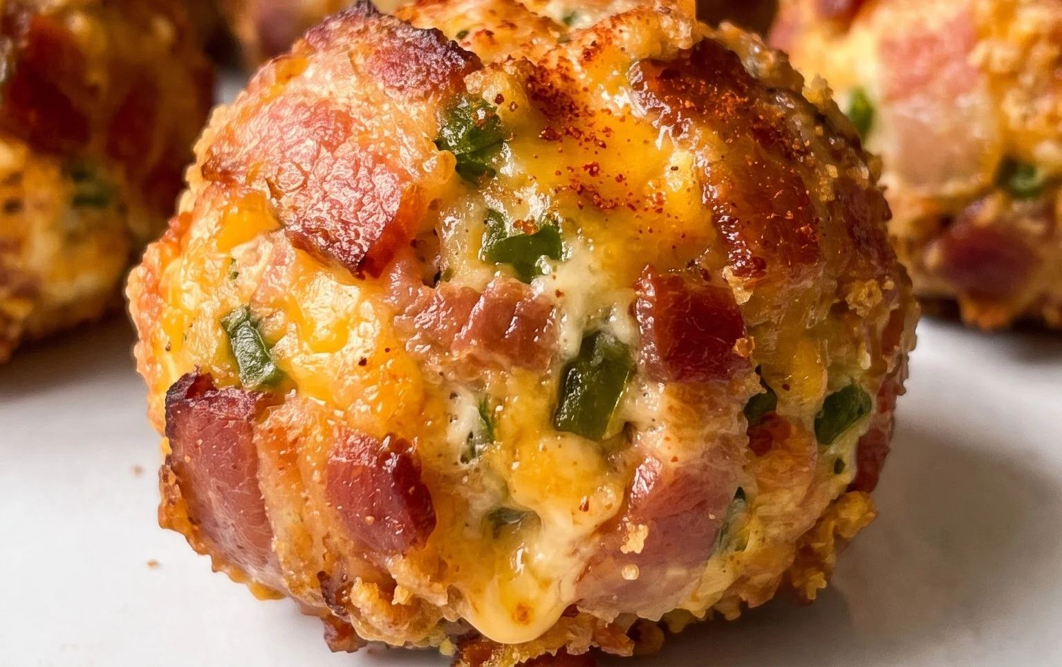 Beef Bacon Jalapeño Popper Cheese Balls