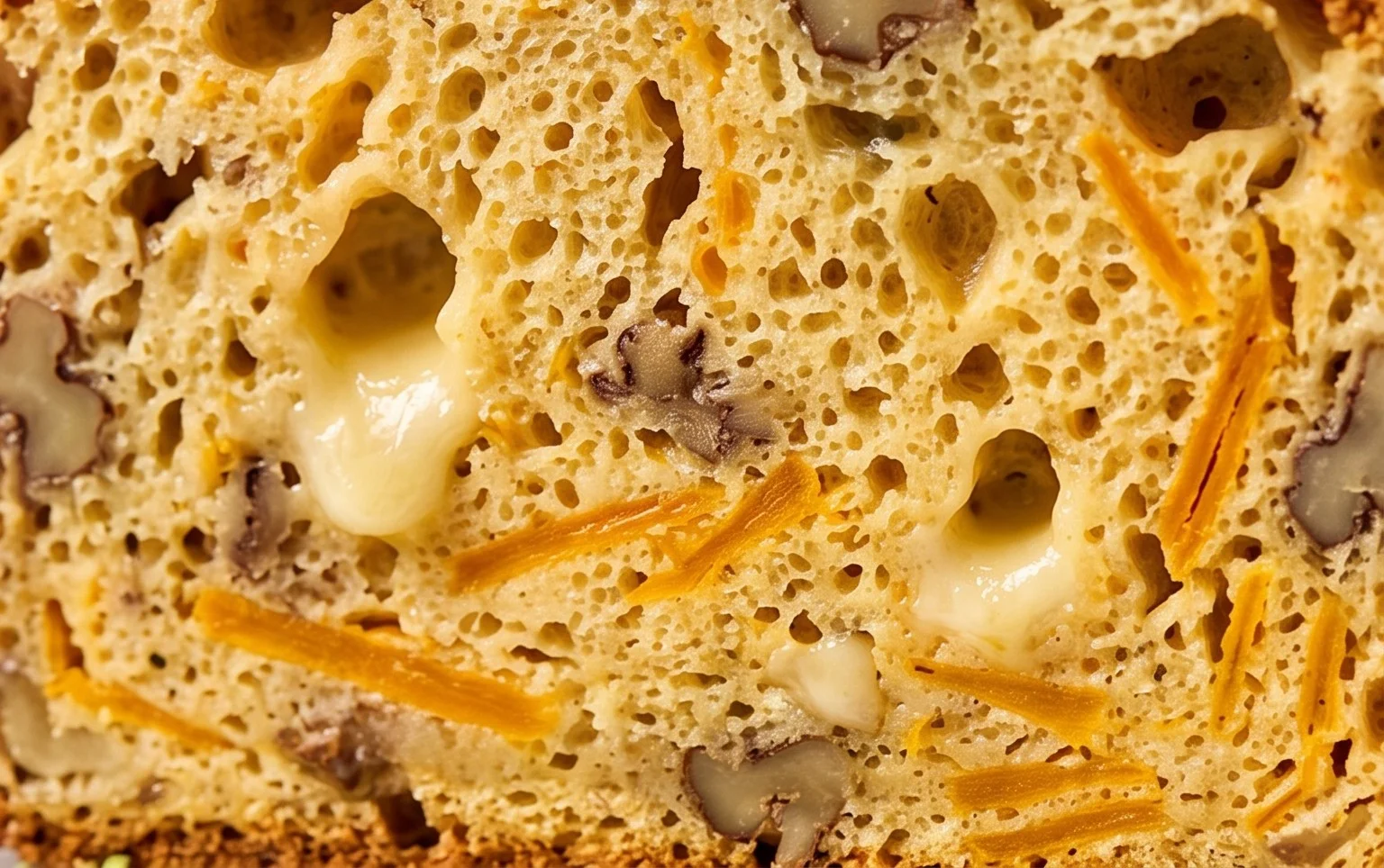 Cake salé à la courge butternut, fromage et noix
