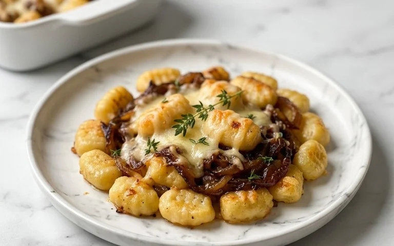 Gnocchis Oignons Français au Four: Recette Facile