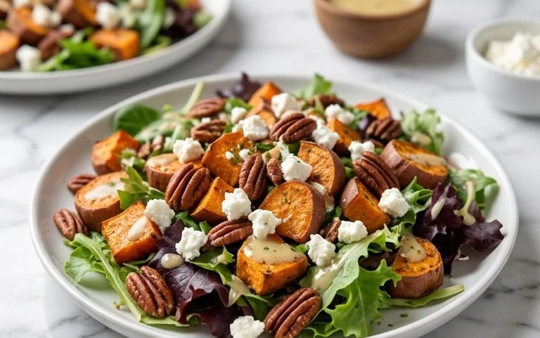 Salade Patate Douce & Chèvre: Élégance Rustique