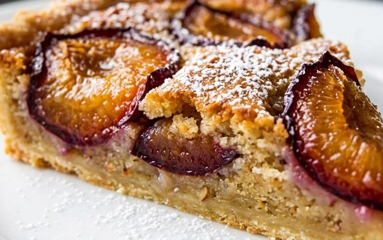 French Plum Frangipane Tart (Tarte aux Prunes)
