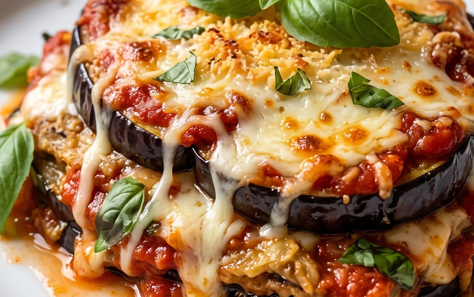 Spécialité d'Italie : Aubergines à la parmigiana