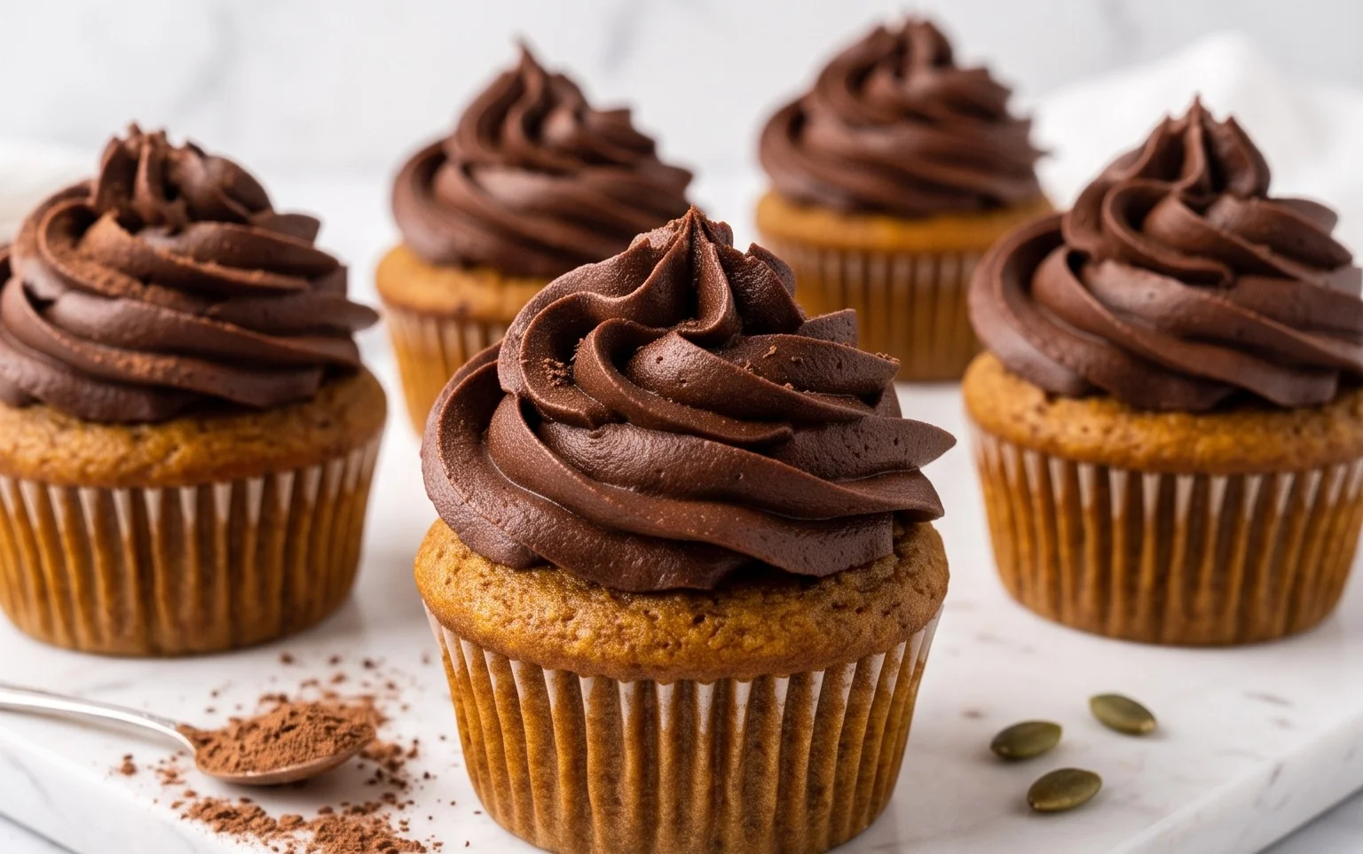 Cupcakes Chocolat et Citrouille : Recette Facile